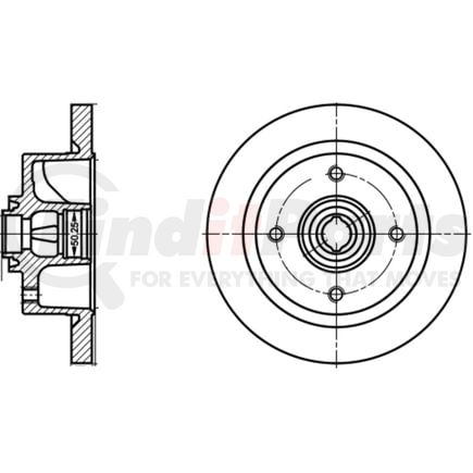 410142 by ATE BRAKE PRODUCTS - ATE Original Front Disc Brake Rotor 410142 for Volkswagen