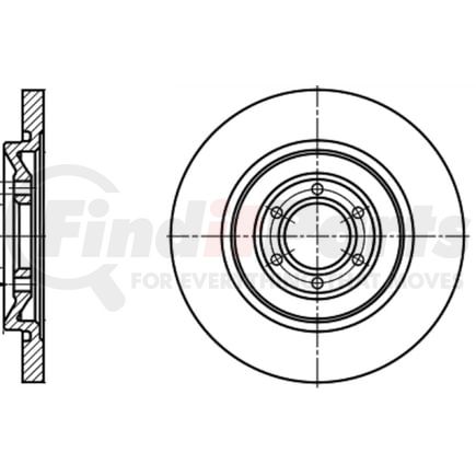 410179 by ATE BRAKE PRODUCTS - ATE Original Rear Disc Brake Rotor 410179 for Alfa Romeo