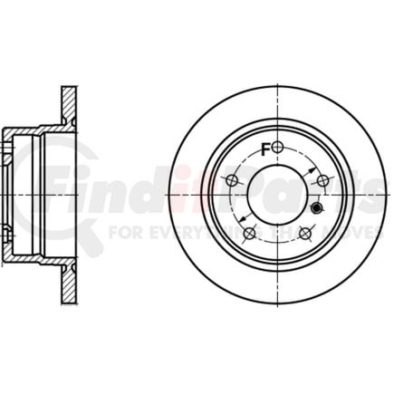 ATE Brake Products 410211 Disc Brake Rotor Set ATE Original Rear Disc Brake Rotor 410211 for BMW