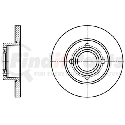 ATE Brake Products 410207 Disc Brake Rotor Set ATE Original Rear Disc Brake Rotor 410207 for Audi