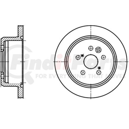 ATE Brake Products 410241 Disc Brake Rotor Set ATE Original Rear Disc Brake Rotor 410241 for Lexus, Toyota