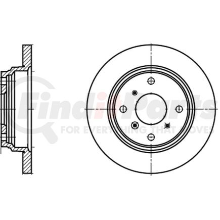 ATE Brake Products 410267 Disc Brake Rotor Set ATE Original Rear Disc Brake Rotor 410267 for Acura, Honda