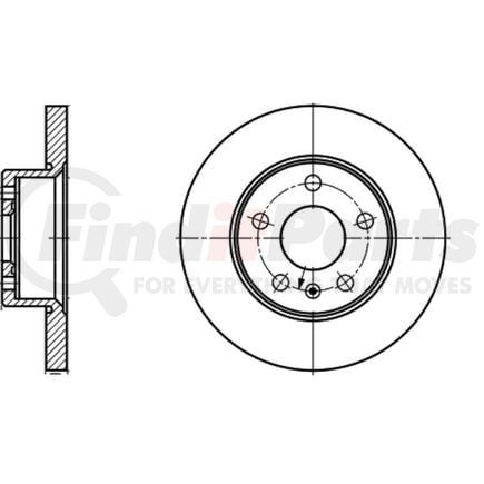 ATE Brake Products 410250 Disc Brake Rotor Set ATE Original Rear Disc Brake Rotor 410250 for Saturn