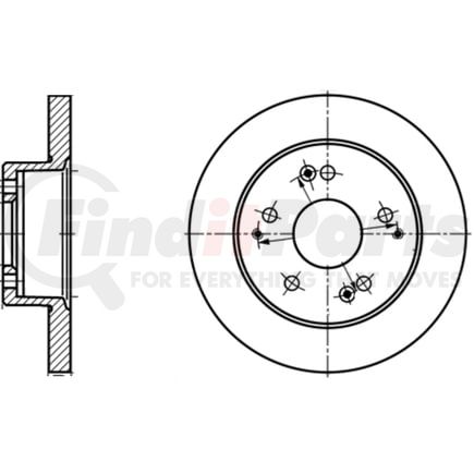 ATE Brake Products 410279 Disc Brake Rotor Set ATE Original Rear Disc Brake Rotor 410279 for Honda