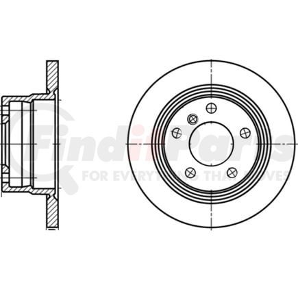 ATE Brake Products 410287 Disc Brake Rotor Set ATE Original Rear Disc Brake Rotor 410287 for BMW