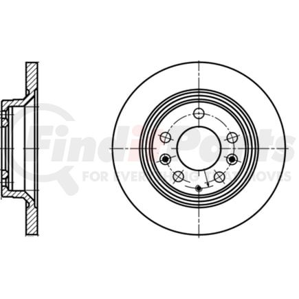410302 by ATE BRAKE PRODUCTS - ATE Original Rear Disc Brake Rotor 410302 for Mazda
