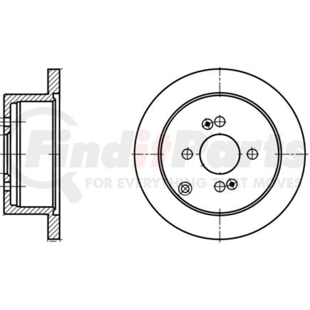 410312 by ATE BRAKE PRODUCTS - ATE Original Rear Disc Brake Rotor 410312 for Hyundai, Kia