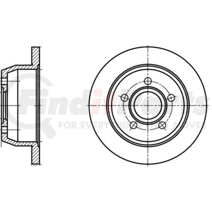 ATE Brake Products 410299 Disc Brake Rotor Set ATE Original Rear Disc Brake Rotor 410299 for Jeep