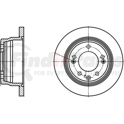 ATE Brake Products 410332 Disc Brake Rotor Set ATE Original Rear Disc Brake Rotor 410332 for Hyundai, Kia