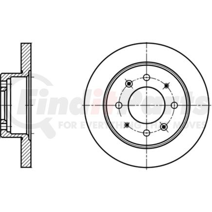 ATE Brake Products 410334 Disc Brake Rotor Set ATE Original Rear Disc Brake Rotor 410334 for Kia
