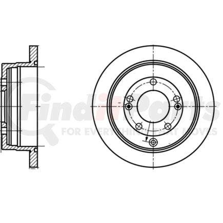 ATE Brake Products 410336 Disc Brake Rotor Set ATE Original Rear Disc Brake Rotor 410336 for Hyundai, Kia
