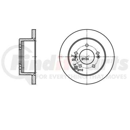 ATE Brake Products 410341 Disc Brake Rotor Set ATE Original Rear Disc Brake Rotor 410341 for Kia