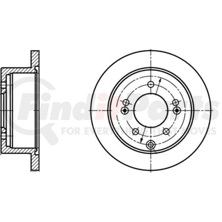 ATE Brake Products 410362 Disc Brake Rotor Set ATE Original Rear Disc Brake Rotor 410362 for Kia