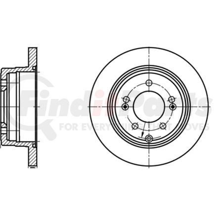 ATE Brake Products 410367 Disc Brake Rotor Set ATE Original Rear Disc Brake Rotor 410367 for Hyundai