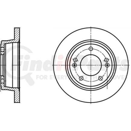 ATE Brake Products 410368 Disc Brake Rotor Set ATE Original Rear Disc Brake Rotor 410368 for Hyundai, Kia