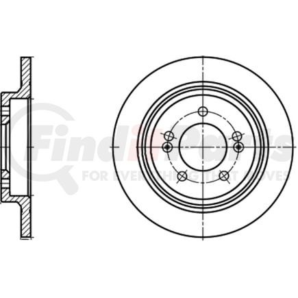 ATE Brake Products 410400 Disc Brake Rotor Set ATE Original Rear Disc Brake Rotor 410400 for Hyundai, Kia