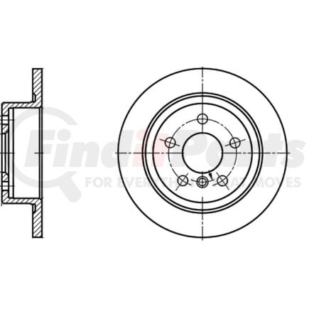 ATE Brake Products 410401 Disc Brake Rotor Set ATE Original Rear Disc Brake Rotor 410401 for BMW, Mini