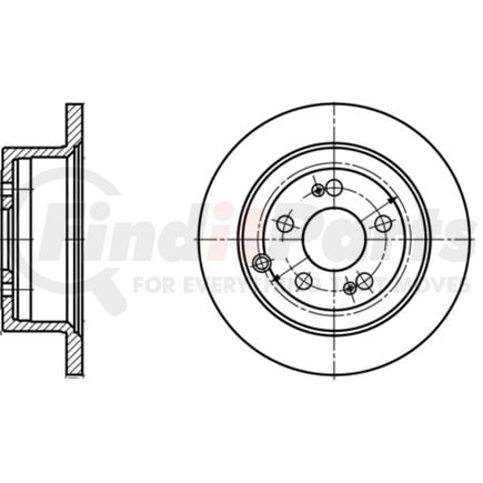 ATE Brake Products 411146 Disc Brake Rotor Set ATE Original Rear Disc Brake Rotor 411146 for Hyundai