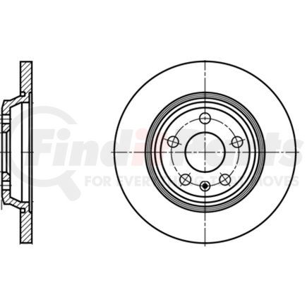 412178 by ATE BRAKE PRODUCTS - ATE Original Rear Disc Brake Rotor 412178 for Audi