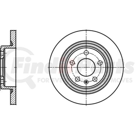 412189 by ATE BRAKE PRODUCTS - ATE Original Rear Disc Brake Rotor 412189 for Buick, Cadillac, Chevrolet