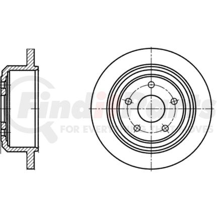 ATE Brake Products 412193 Disc Brake Rotor Set ATE Original Rear Disc Brake Rotor 412193 for Jeep