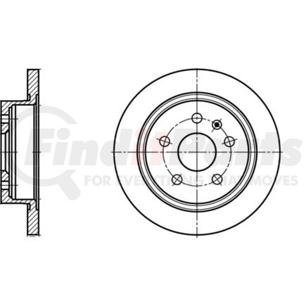 412202 by ATE BRAKE PRODUCTS - ATE Original Rear Disc Brake Rotor 412202 for Buick