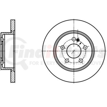 412300 by ATE BRAKE PRODUCTS - ATE Original Rear Disc Brake Rotor 412300 for Mercedes Benz