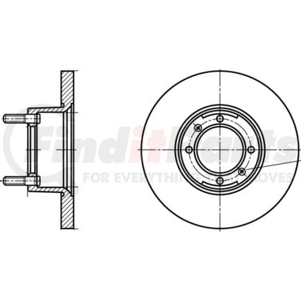 ATE Brake Products 413102 Disc Brake Rotor Set ATE Original Front Disc Brake Rotor 413102 for Alfa Romeo