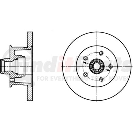 413142 by ATE BRAKE PRODUCTS - ATE Original Front Disc Brake Rotor 413142 for Volkswagen