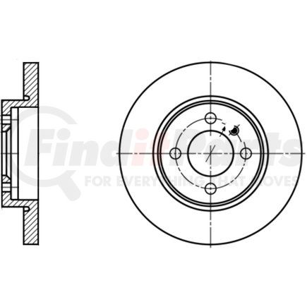 413167 by ATE BRAKE PRODUCTS - ATE Original Front  Disc Brake Rotor 413167 for BMW