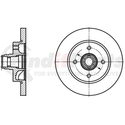 413170 by ATE BRAKE PRODUCTS - ATE Original Front  Disc Brake Rotor 413170 for Porsche