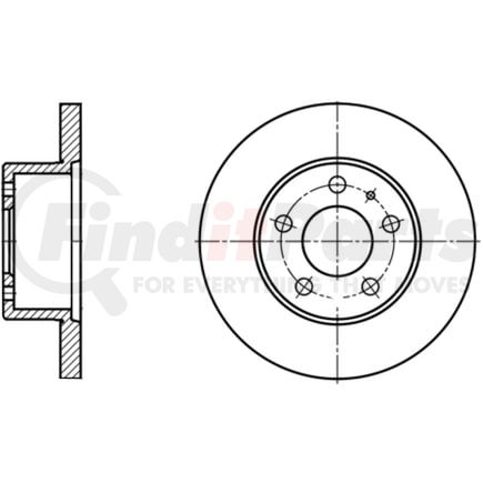 ATE Brake Products 414101 Disc Brake Rotor Set ATE Original Front Disc Brake Rotor 414101 for Volvo