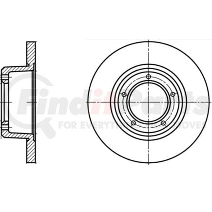 414108 by ATE BRAKE PRODUCTS - ATE Original Front Disc Brake Rotor 414108 for Land Rover