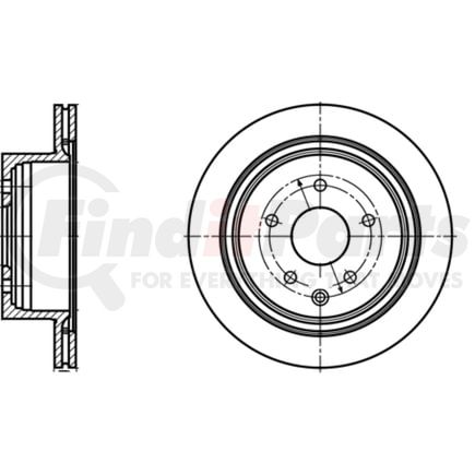 416119 by ATE BRAKE PRODUCTS - ATE Original Rear Disc Brake Rotor 416119 for INFINITI, Nissan