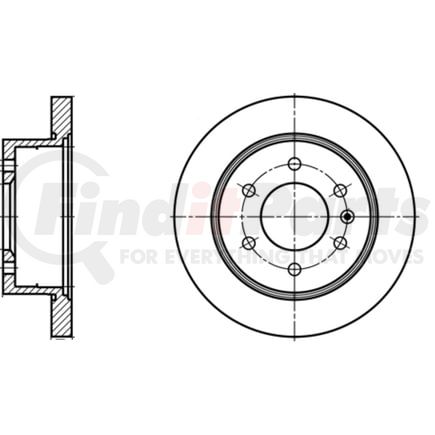 ATE Brake Products 416121 Disc Brake Rotor Set ATE Original Rear Disc Brake Rotor 416121 for Mercedes Benz