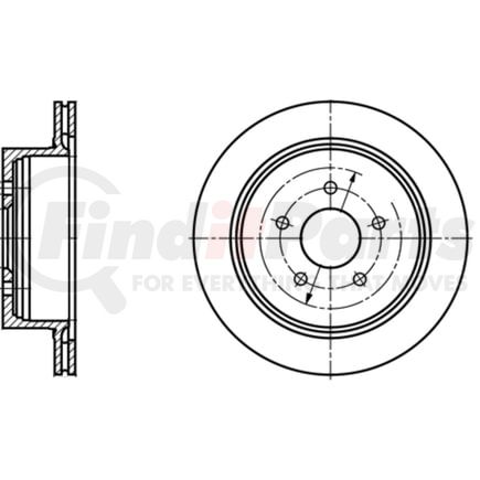 ATE Brake Products 416122 Disc Brake Rotor Set ATE Original Rear Disc Brake Rotor 416122 for INFINITI, Nissan