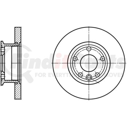 ATE Brake Products 418105 Disc Brake Rotor Set ATE Original Front Disc Brake Rotor 418105 for Volkswagen