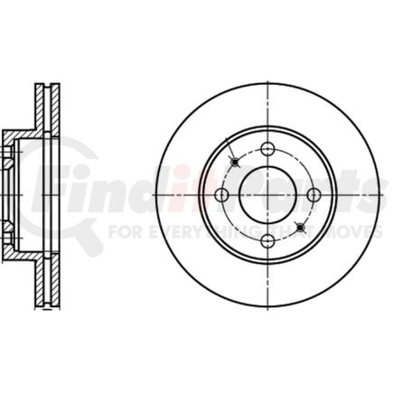 ATE Brake Products 418107 Disc Brake Rotor Set ATE Original Front Disc Brake Rotor 418107 for Nissan