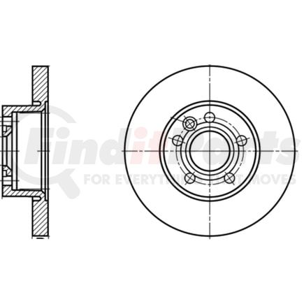 ATE Brake Products 418111 Disc Brake Rotor Set ATE Original Front Disc Brake Rotor 418111 for Volkswagen