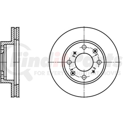 ATE Brake Products 417101 Disc Brake Rotor Set ATE Original Front Disc Brake Rotor 417101 for Honda