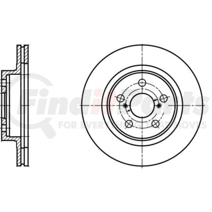 ATE Brake Products 418129 Disc Brake Rotor Set ATE Original Front Disc Brake Rotor 418129 for Toyota
