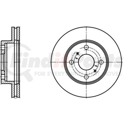 ATE Brake Products 418131 Disc Brake Rotor Set ATE Original Front Disc Brake Rotor 418131 for Toyota