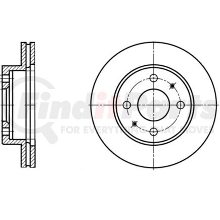 418118 by ATE BRAKE PRODUCTS - ATE Original Front Disc Brake Rotor 418118 for Nissan