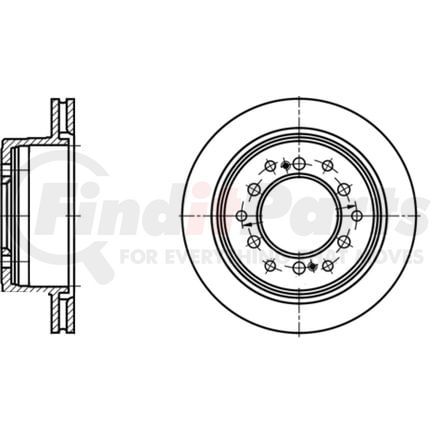 ATE Brake Products 418709 Disc Brake Rotor Set ATE Original Rear Disc Brake Rotor 418709 for Lexus, Toyota