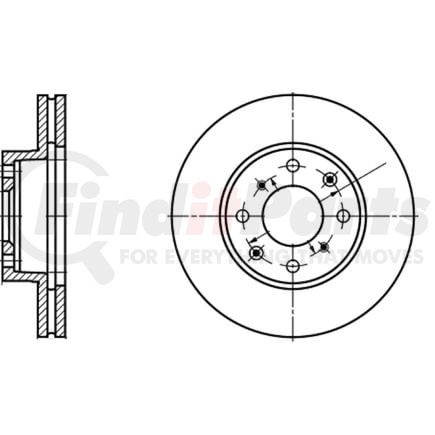ATE Brake Products 419106 Disc Brake Rotor Set ATE Original Front Disc Brake Rotor 419106 for Acura, Honda