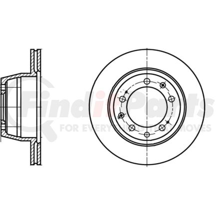 ATE Brake Products 420112 Disc Brake Rotor Set ATE Original Rear Disc Brake Rotor 420112 for Porsche