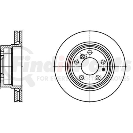 420113 by ATE BRAKE PRODUCTS - ATE Original Rear Disc Brake Rotor 420113 for BMW