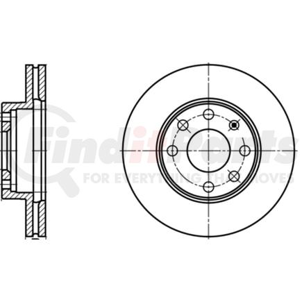 ATE Brake Products 420115 Disc Brake Rotor Set ATE Original Front Disc Brake Rotor 420115 for Pontiac