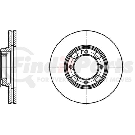 419109 by ATE BRAKE PRODUCTS - ATE Original Front Disc Brake Rotor 419109 for Hyundai, Mitsubishi
