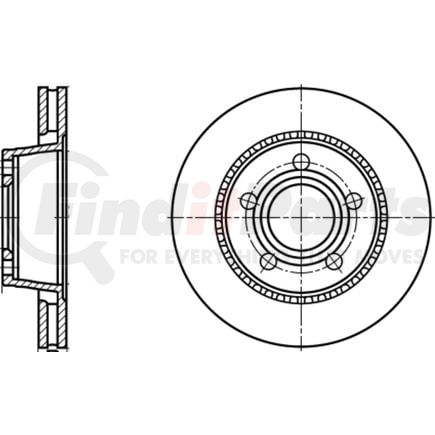 420137 by ATE BRAKE PRODUCTS - ATE Original Rear Disc Brake Rotor 420137 for Audi